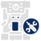Coffee machine repair service icon